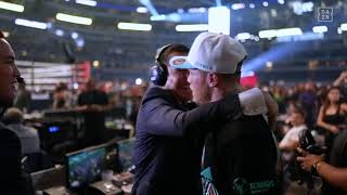 Canelo & Julio Cesar Chavez Sr. Hug It Out