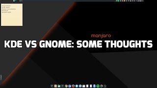 KDE vs Gnome: Some thoughts