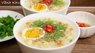 CHÁO HẠT SEN - Cách nấu Cháo siêu tiết kiệm Điện - Cháo Hạt Sen thịt Bằm và Trứng by Vanh Khuyen