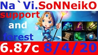 Dota 2 patch 6 87 Crystal Maiden Navi SoNNeikO 8200+ MMR KDA - 8/4/20 sapport + forest