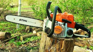 БЕНЗОПИЛА " STIHL-180" ОБЗОР И ТЕСТ ПИЛЫ