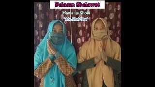 Balasan Shlawat Maula ya Sholli " Ade Jilbab Biru " Syakir Daulay, Gus Azmi & Hafiz Ahkam