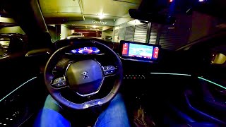 New PEUGEOT 208 (2020) - NIGHT POV test drive (crazy ambient lights & 3D cockpit) GT Line