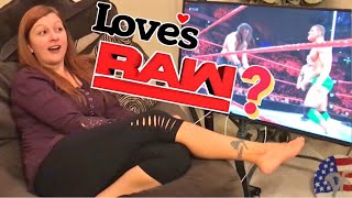HEEL WIFE LOVES WWE RAW! HER REACTIONS ARE MUST SEE!