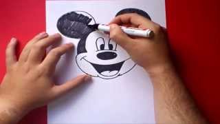 Como dibujar a Mickey Mouse paso a paso - Disney | How to draw Mickey Mouse - Disney