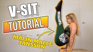 HOW TO V-SIT WITH MALIN MALLE JANSSON (Tutorial)