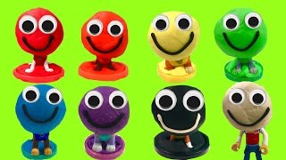 Paw Patrol Play Doh Colors with Smiley Faces and Toys