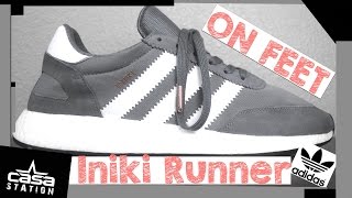 #19 | Adidas Iniki Runner Shoe in Grey/Gray | On Feet Sneaker Review | Winter '17