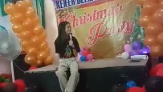 Keifer Sanchez sings "Love of my Life" during Keifer Believer Davao  Christmas Party (vccto)