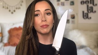 ASMR CRAZY COLLEGE ROOMMATE (gum chewing + soft spoken)