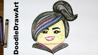 Drawing: How To Draw Lucy Wyldstyle from the Lego Movie - Easy Step by Step tutorial