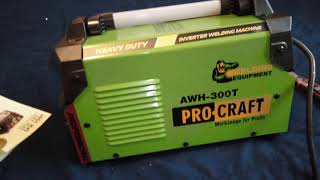 Unboxing aparat sudură invertor ProCraft  AWH300T model 2018 și mască automată SHP90-30.