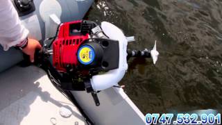 Motor benzina pt. barca pneumatica 4 timpi 8kg NOU UCRAINA