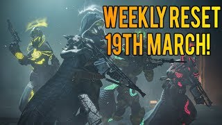 Destiny 2 - New Weekly Reset! Ada-1 Reset, Eververse Items, Challenges & More! (19th March)