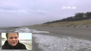 Балтийское море зимой, побережье Германии