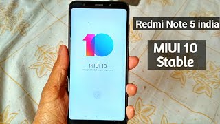 How to INSTALL MIUI 10 STABLE UPDATE in Redmi Note 5 india | OFFICIAL METHOD