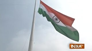 Haryana CM Inaugrates World's Biggest Indian Flag in Faridabad - India TV