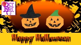 Origami Halloween Pumpkin ? DIY of paper. Хэллоуин. Оригами тыква. Поделки из бумаги