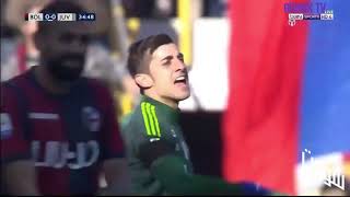 Football match bologna - juventus , highlights 23 02 2019