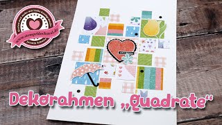 Neue Produkte und Dekorahmen "Quadrate" mit Stampin' Up!