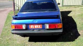 Blue Subaru Leone Coupe WRX STI