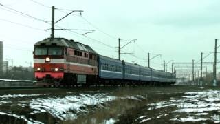 Тепловоз ТЭП70-0305 с поездом "Звязда"