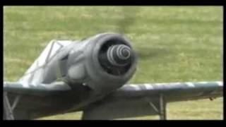 GIANT 1/4 SCALE RC FW 190 MOKI 250 cc 5 CYL RADIAL PETROL - ALI MACHINCHY - ROUGHAM RC PLANES - 2008
