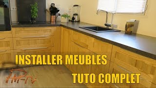 J'nstalle les meubles de cuisine en mélaminés en mélaminé DIY - cuisine aménagée - épisode 5