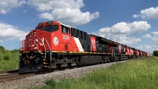 Brand New CN 100 GEVO's and a CN C40-8M Leader on 6/29/19