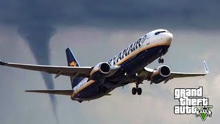 TORNADO VS PLANE - GTA 5 NATURAL DISASTER MODS