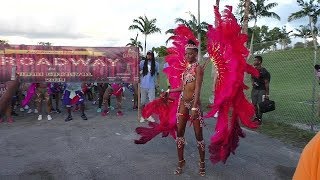 ATHLETIC TRINIDAD GIRL AT MIAMI CARNIVAL 2019