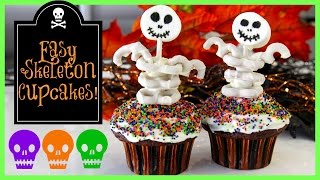 Easy Skeleton Cupcakes!!! | MissJenFABULOUS