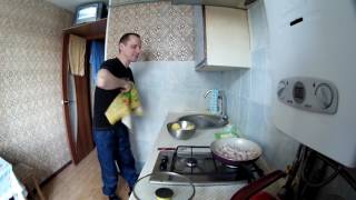 Картошка жареная на сале с луком  Готовим не глядя