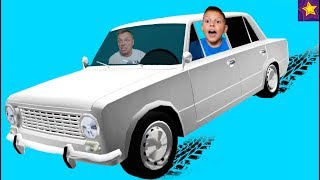 РАЗБИЛИ ЖИГУЛИ Копейку в ХЛАМ!!! Доедет ли ИГОРЮША до ФИНИША на ВАЗ 2101? Видео для детей