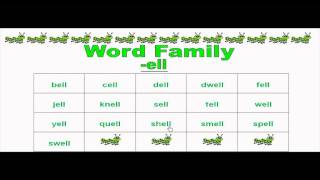 Word Family "ell"
