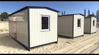 Утепленная бытовка для проживания с кондиционером и тамбуром.