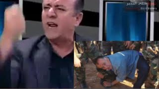 ممثل سوري يتمسح بالحذاء العسكري ويتغنى برائحته على الهواء