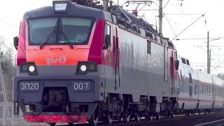 ЭП20-007 с поездом "Стриж" №708 "Москва – Нижний Новгород":-) (Train574)