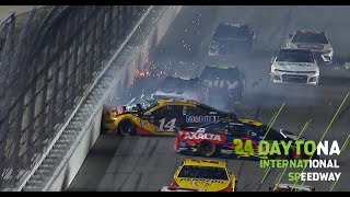 Bowyer, Byron involved in big wreck late in Daytona 500