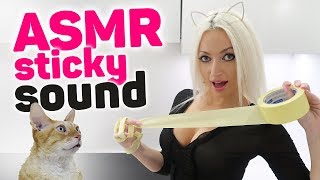 ASMR Sticky Tape Sounds For Sleep (TINGLES, TEARING SOUND, TRIGGERS) ASMR Whispering. Duct Tape ASMR