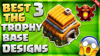 THE MOST INSANE TOWN HALL 6'S TROPHY BASE DESIGNS/ DEFENSIVE STRATEGY 2018 - Clash Of Clans