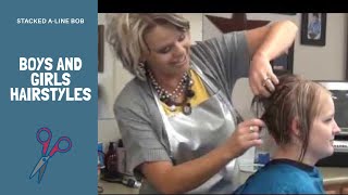 How To Thicken Hair with A Line Haircut or Bob Cut Hairstyle