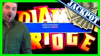 JACKPOT! ? LARGEST JACKPOT WIN on Youtube ? On Diamond Ridge Slot Machine W/ Brent & SDGuy1234