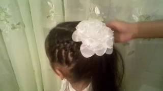 Прическа на 1 Сентября Простая Косичка Красивая косичка\Hairstyle September 1st. Easy Braid.