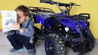 Подарили Максу крутой КВАДРОЦИКЛ!  Распаковка и Сборка Quad BIKE Unboxing Assemble
