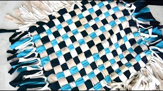 Ткачество из старых футболок. Мастер-класс/Weaving from old t-shirts. Tutorial