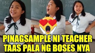 PinagSAMPLE ni Teacher, MAGALING pala!