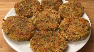 Постные котлеты из кабачков