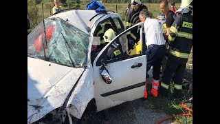 Do vodiča narazil vozík, s ťažkými zraneniami ho prevážali vrtuľníkom - Rimavská Sobota
