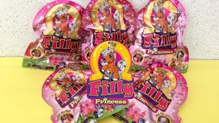 Открываем пакетики с лошадками Филли Принцессы Filly Princess